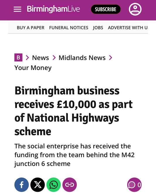 Miss Macaroon receives £10000 as part of National Highways scheme