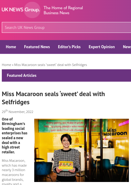 Miss Macaroon on ‘UK News Group’