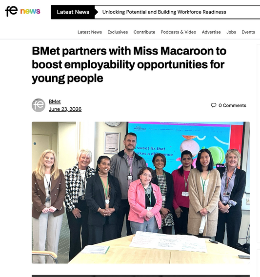 BMet partners with Miss Macaroon to boost employability opportunities for young people