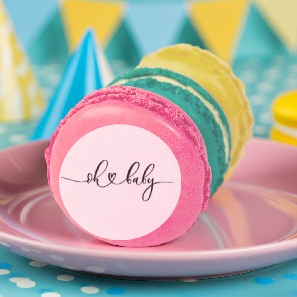 Baby Shower Macaroon Gift Box