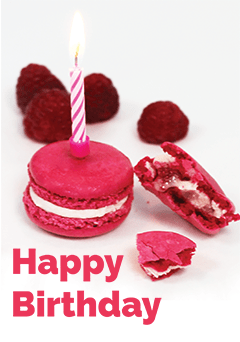 Birthday Macaroon Gift card