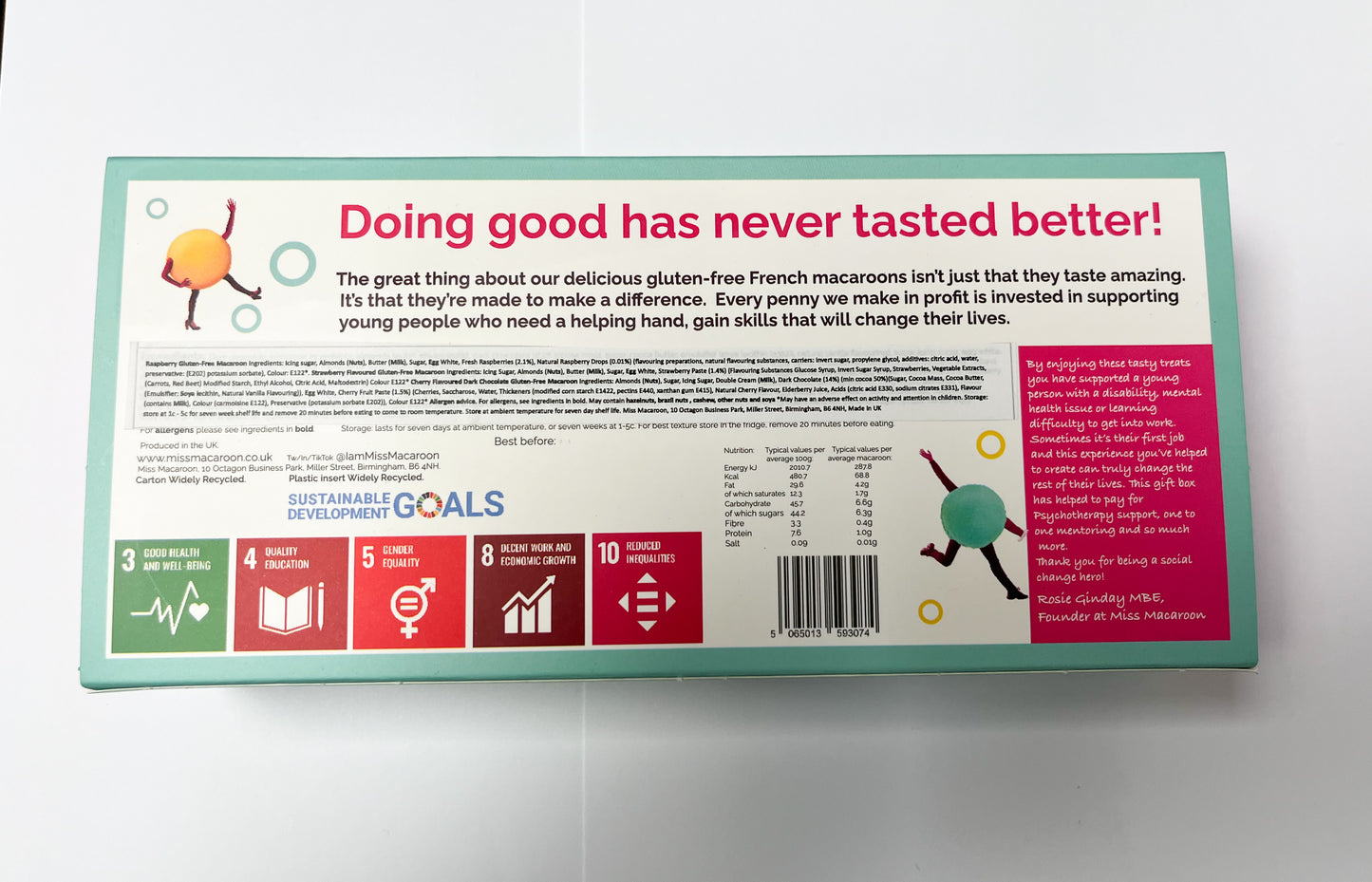 Berry Collection Macaroons Gift Box