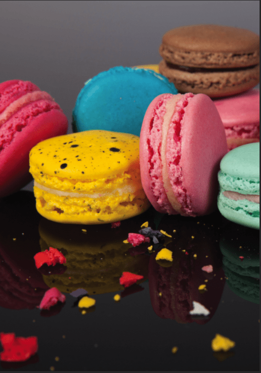Macaroon-themed greeting card to accompany a Miss Macaroon gift box