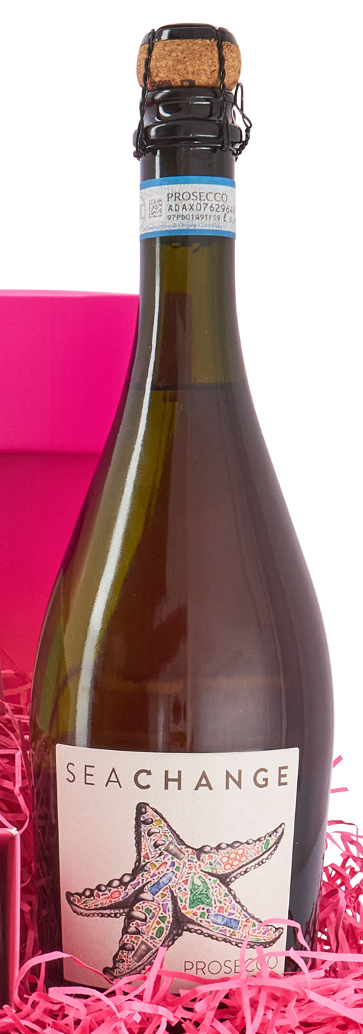 75cl bottle of Sea change Rosé Prosecco.