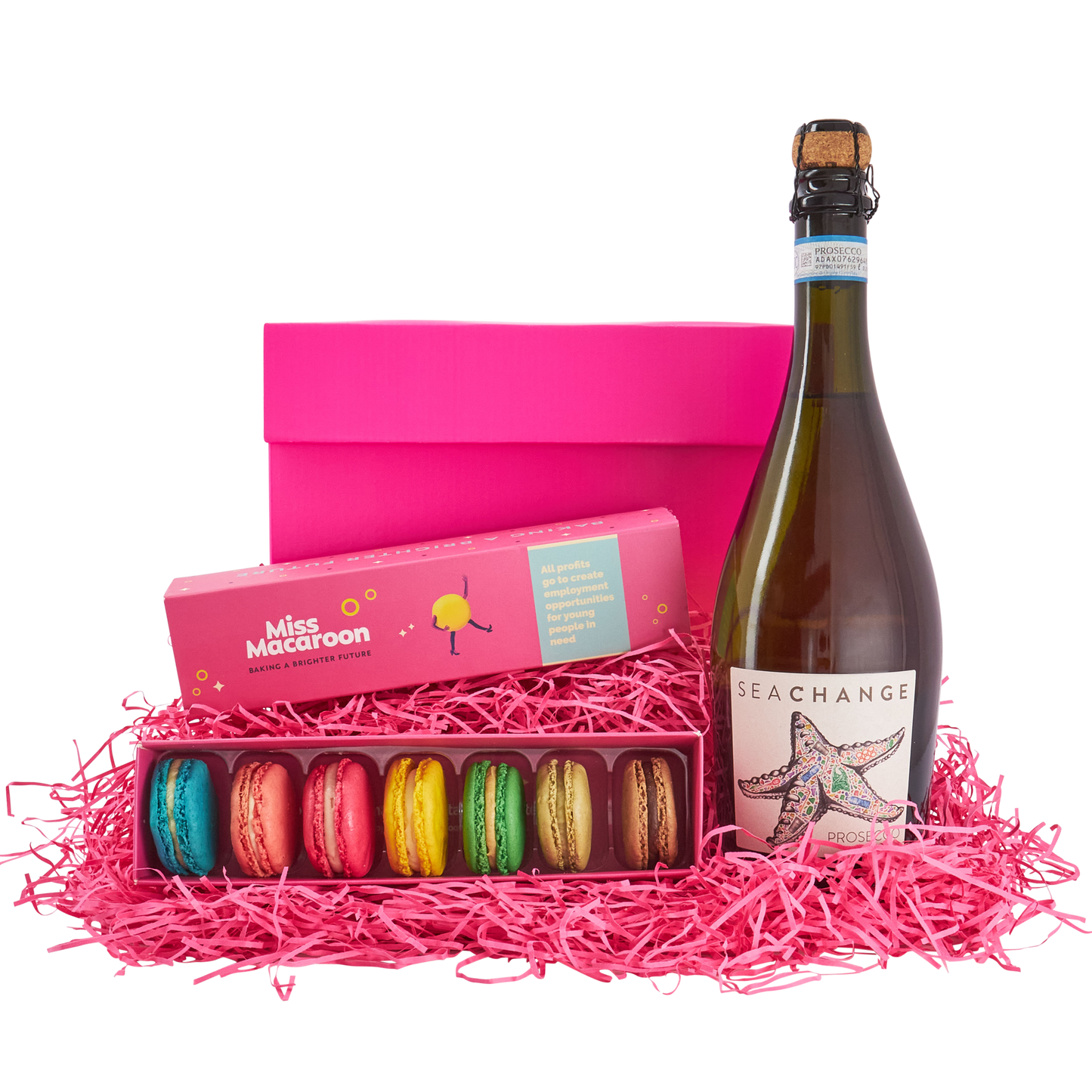 Miss Macaroon X Sea Change Rosé Prosecco