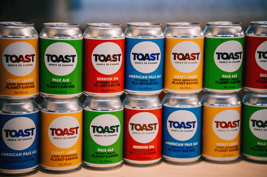 Toast ale cans