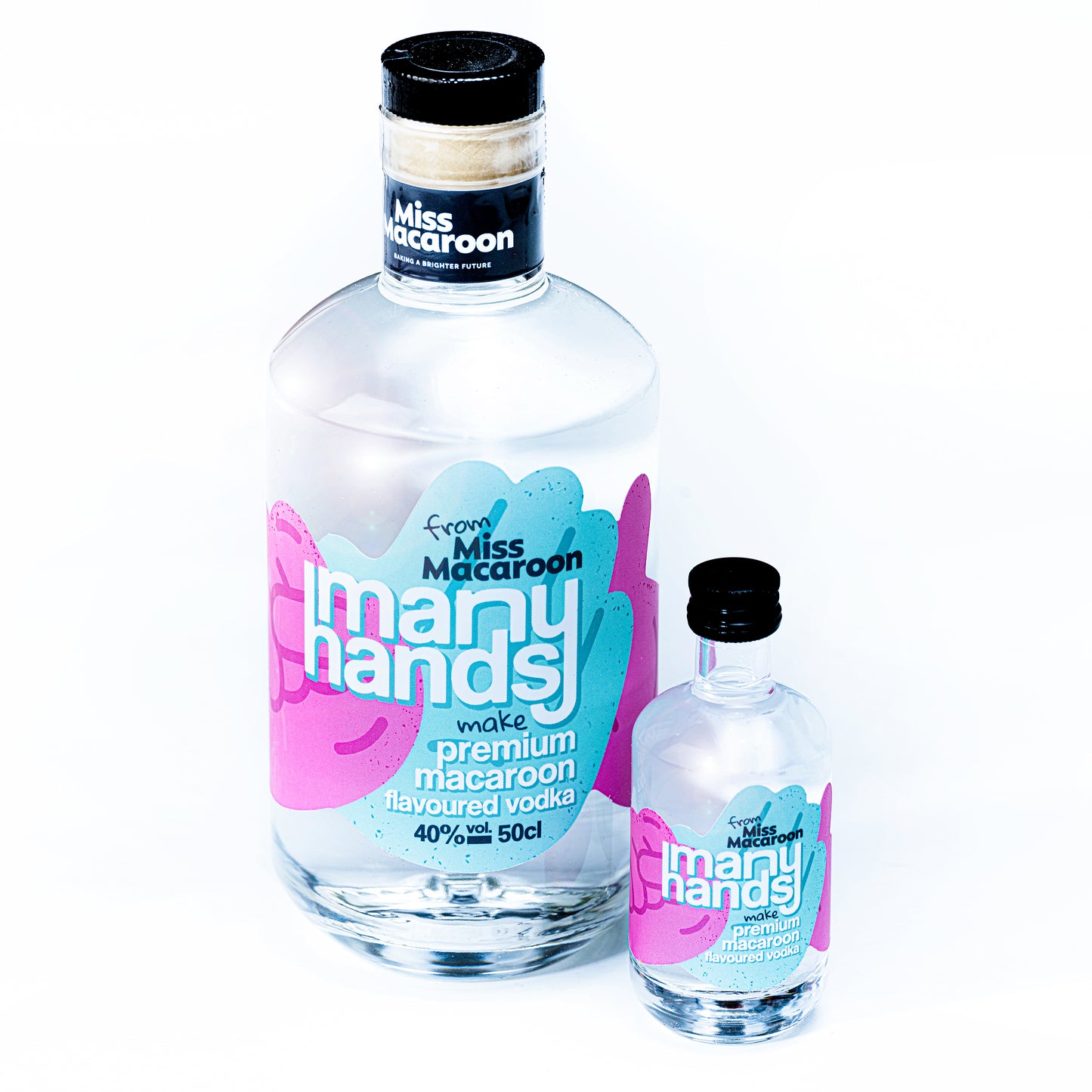 Many Hands make Premium Macaroon Flavoured Vodka