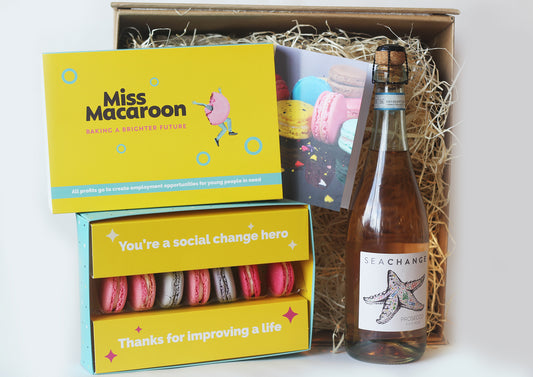 Miss Macaroon X Sea Change Rosé Prosecco