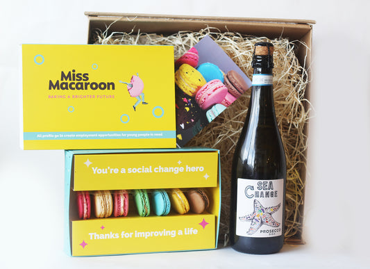 Miss Macaroon X Sea Change Prosecco