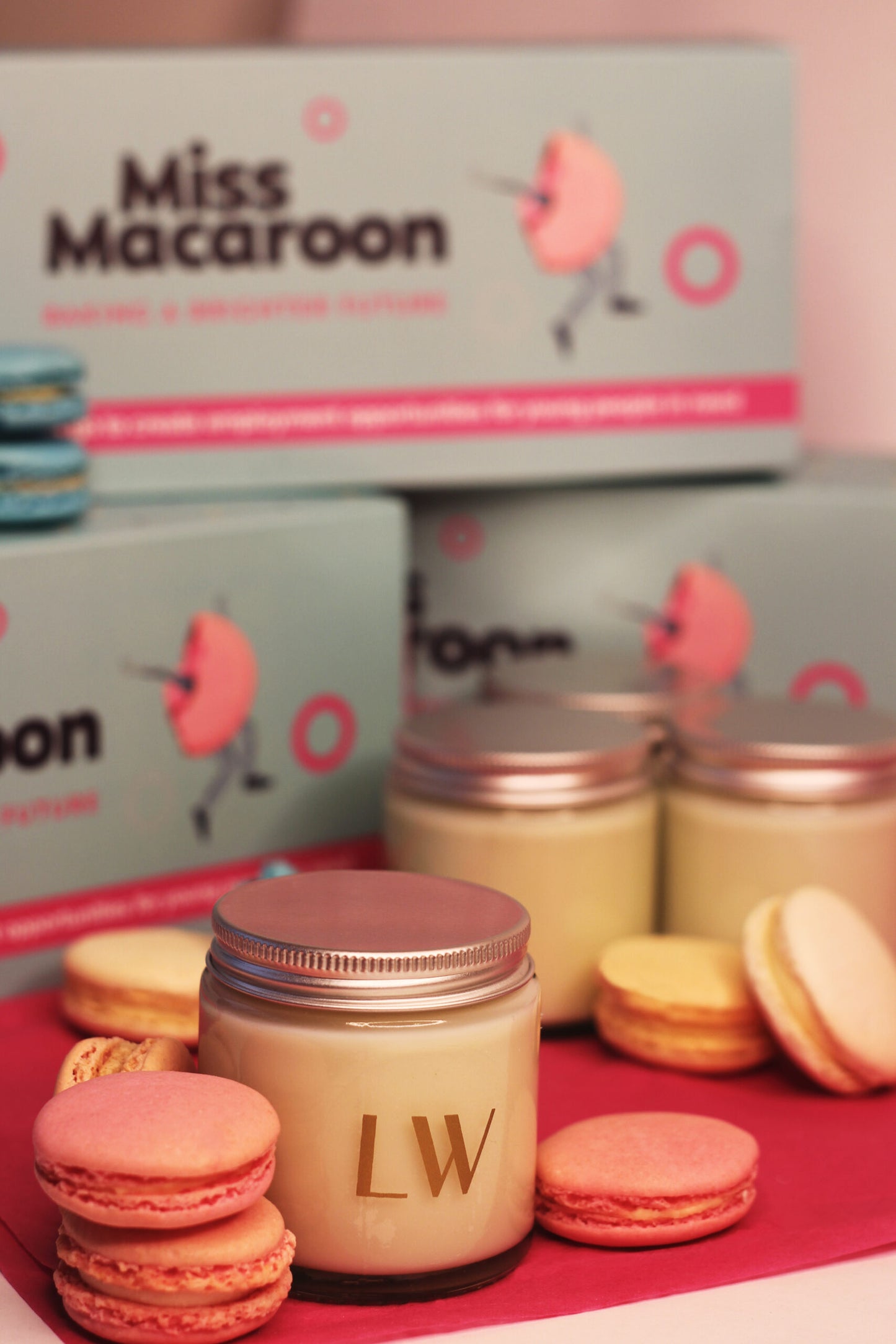 Miss Macaroon X LoveWell Wellness Votive Candle Hamper