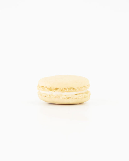 Cream macaroon seen from side