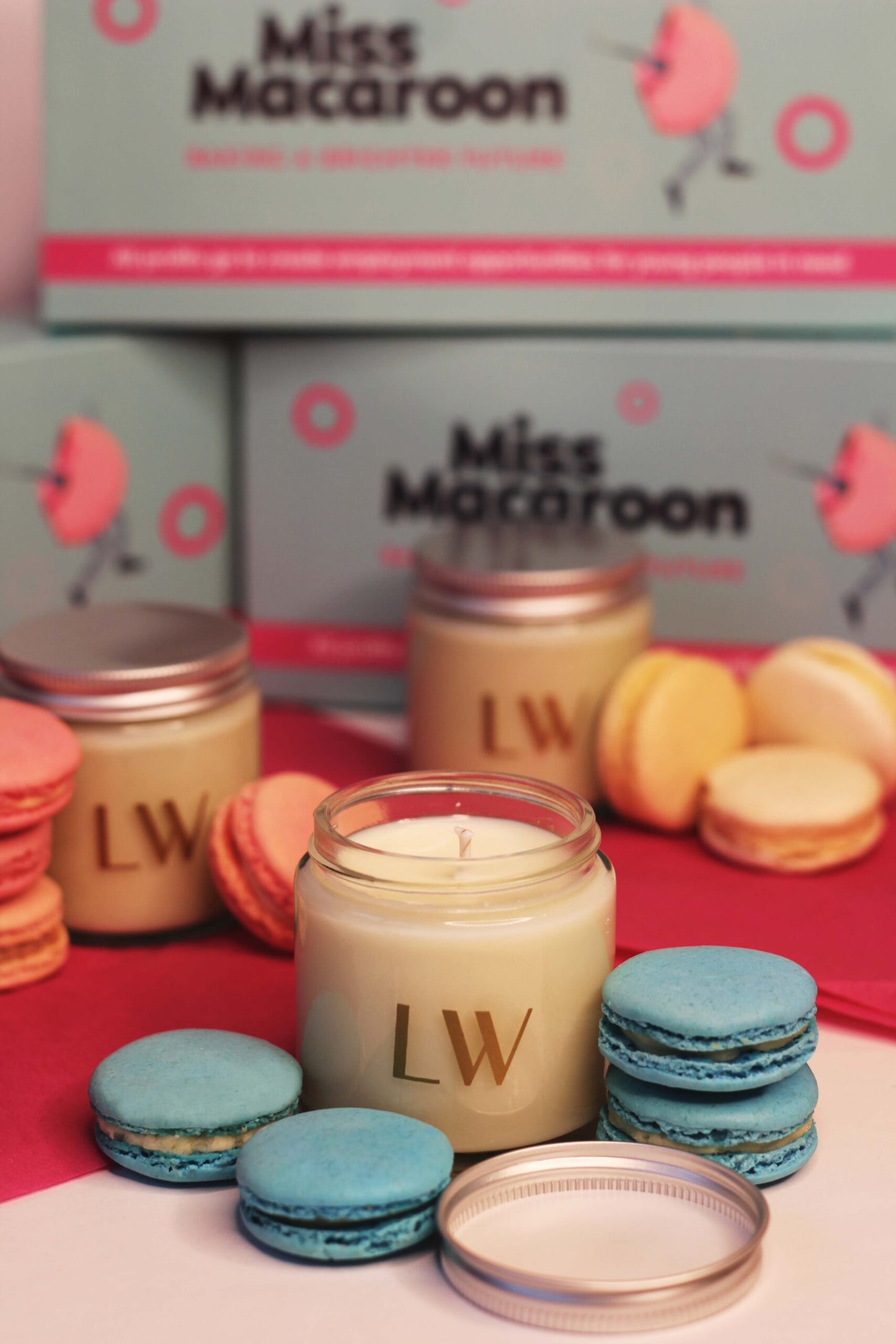 Miss Macaroon X LoveWell Wellness Votive Candle Hamper